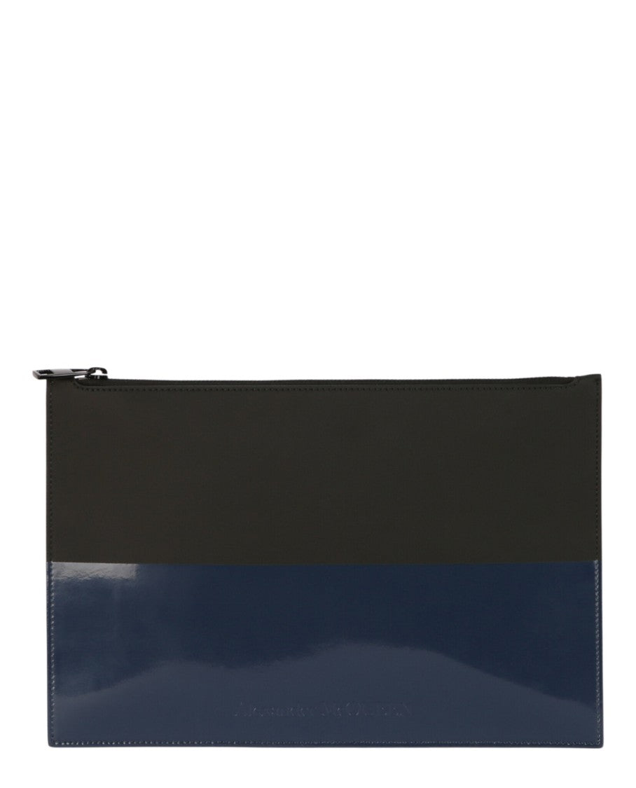 Alexander Mcqueen Logo Flat Zip Pouch