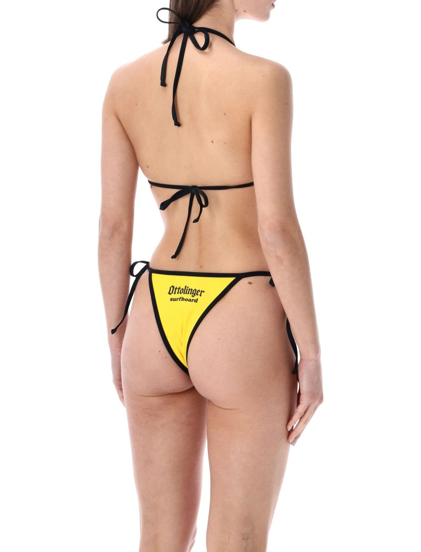Ottolinger Triangle Contrast Logo Bikini Set