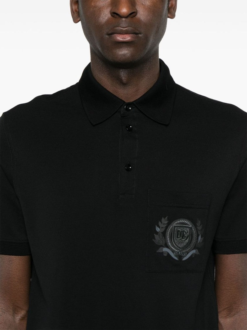 Dolce & Gabbana Classic Black Polo Shirt