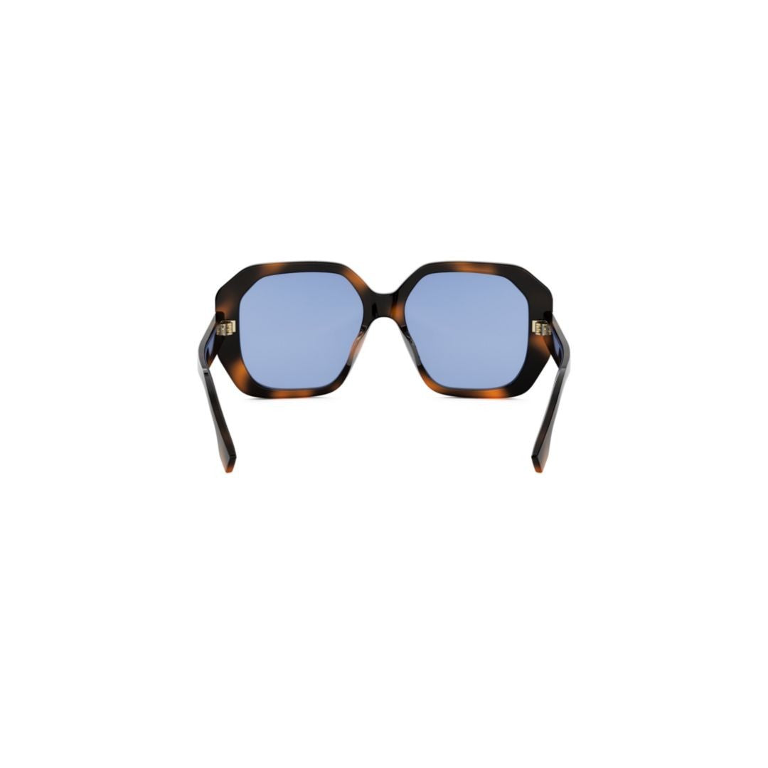 Fendi Fe40173i Oversized Geometric Tortoiseshell Sunglasses