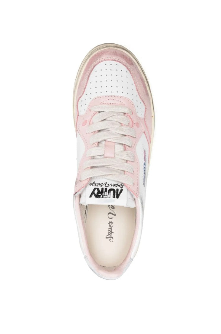 Autry Sup Vint Low-Top Sneakers With Smooth