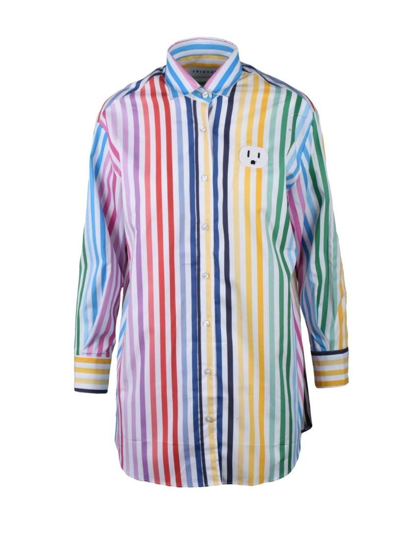 Joshuas Multicolor Long-Sleeve Patterned Cotton Shirt