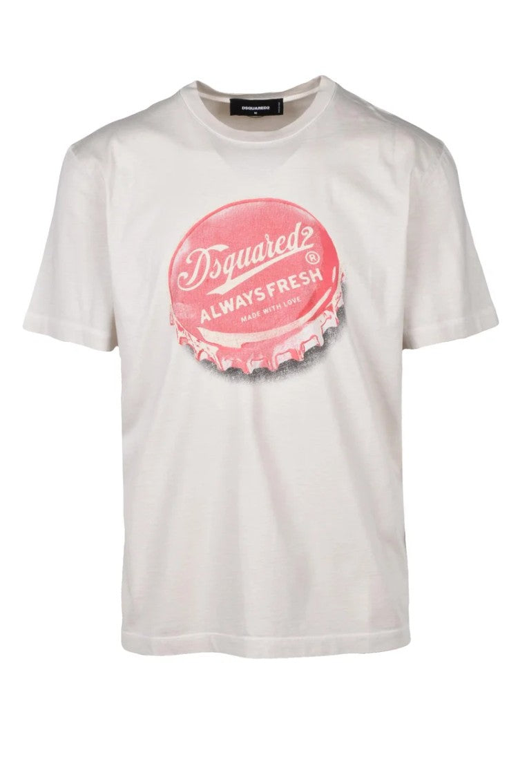 Dsquared2 Crew Neck T-Shirt - Beige