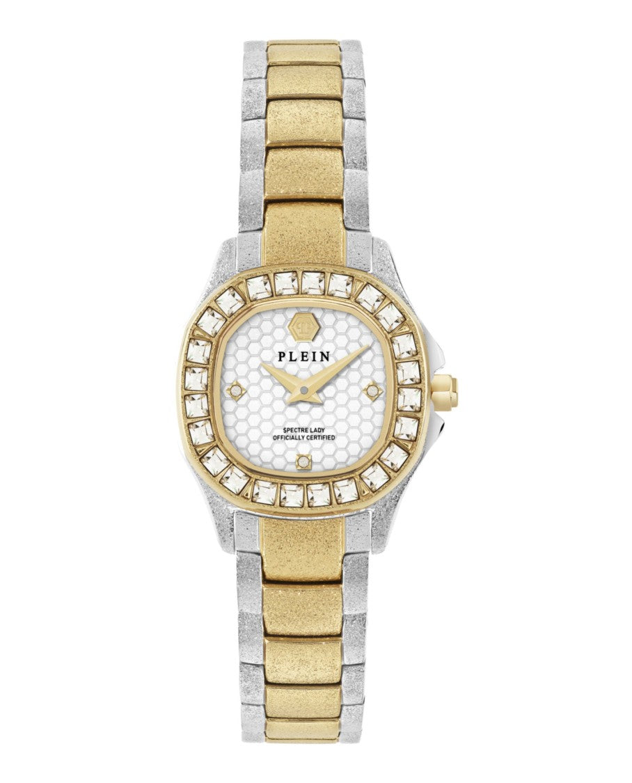 Philipp Plein Mini Crystal Watch With Two-Tone Case And Bracelet