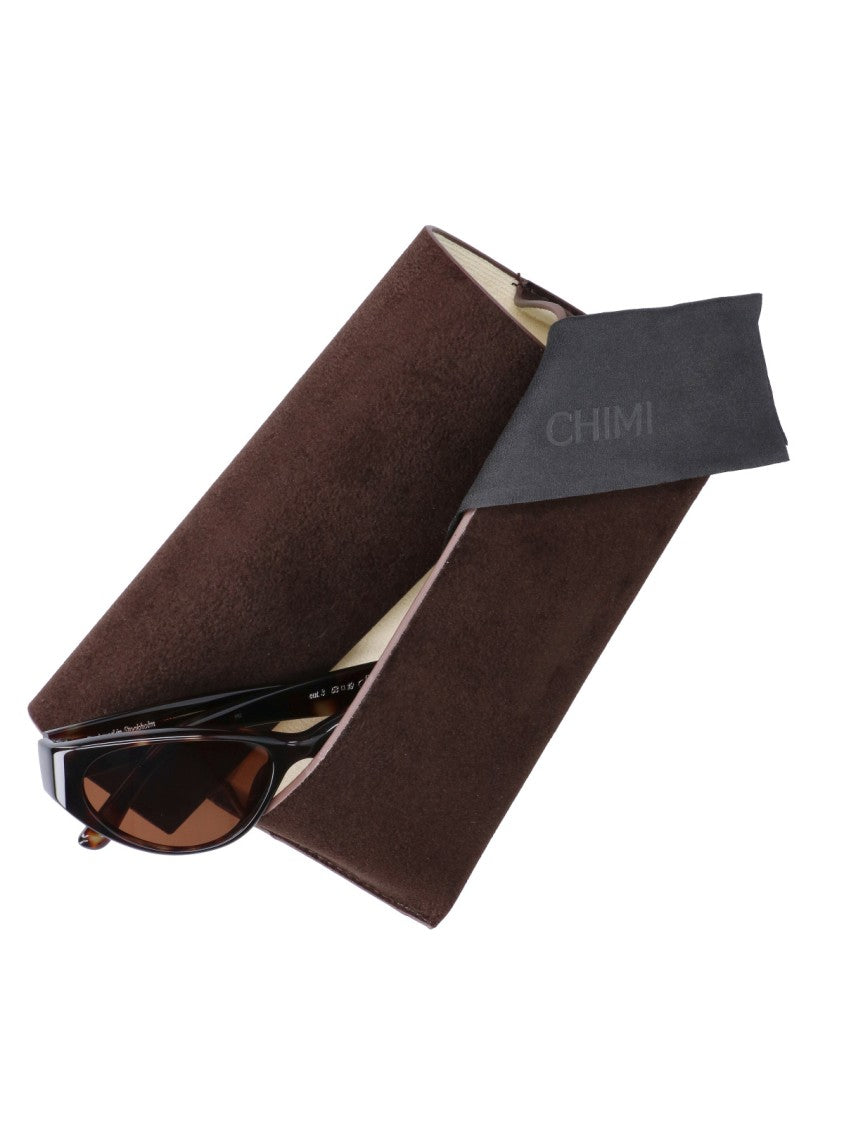 Chimi Brown Solstice Tortoiseshell Cat-Eye Polarized Sunglasses
