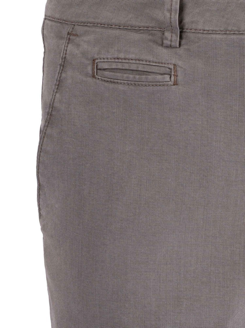 Briglia Slim Fit Tapered Textured Straight-Leg Pants