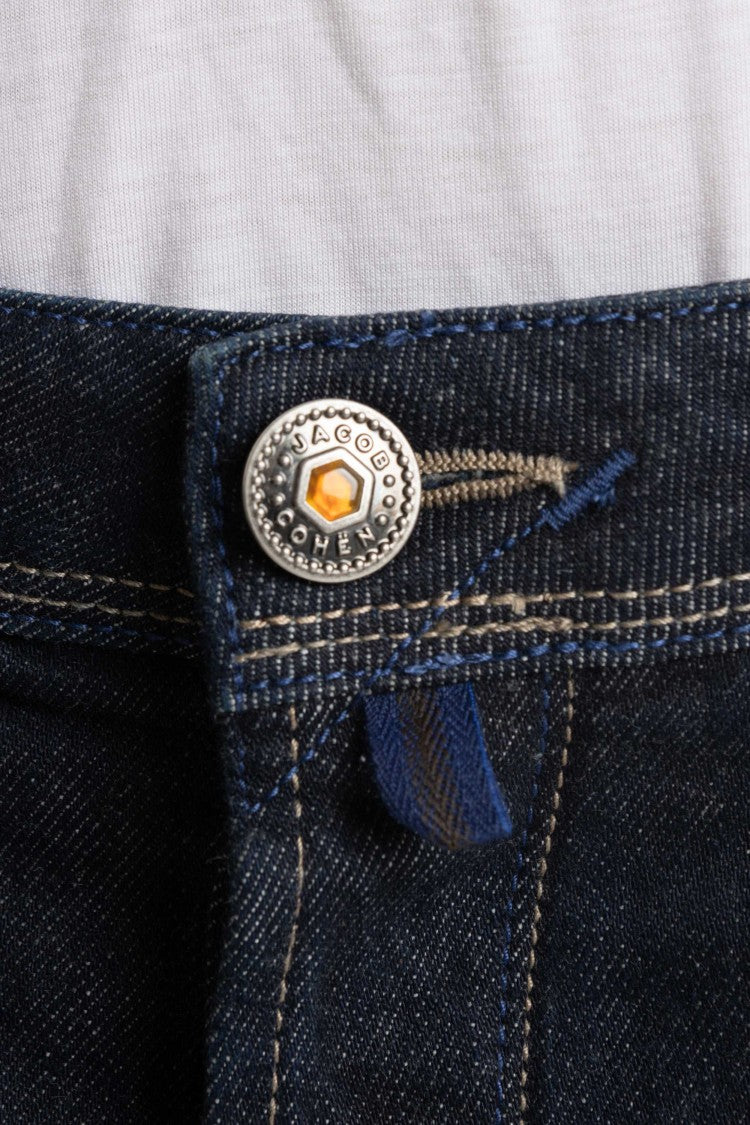 Jacob Cohen Dark Wash Cavallino & Ambre Label Jeans