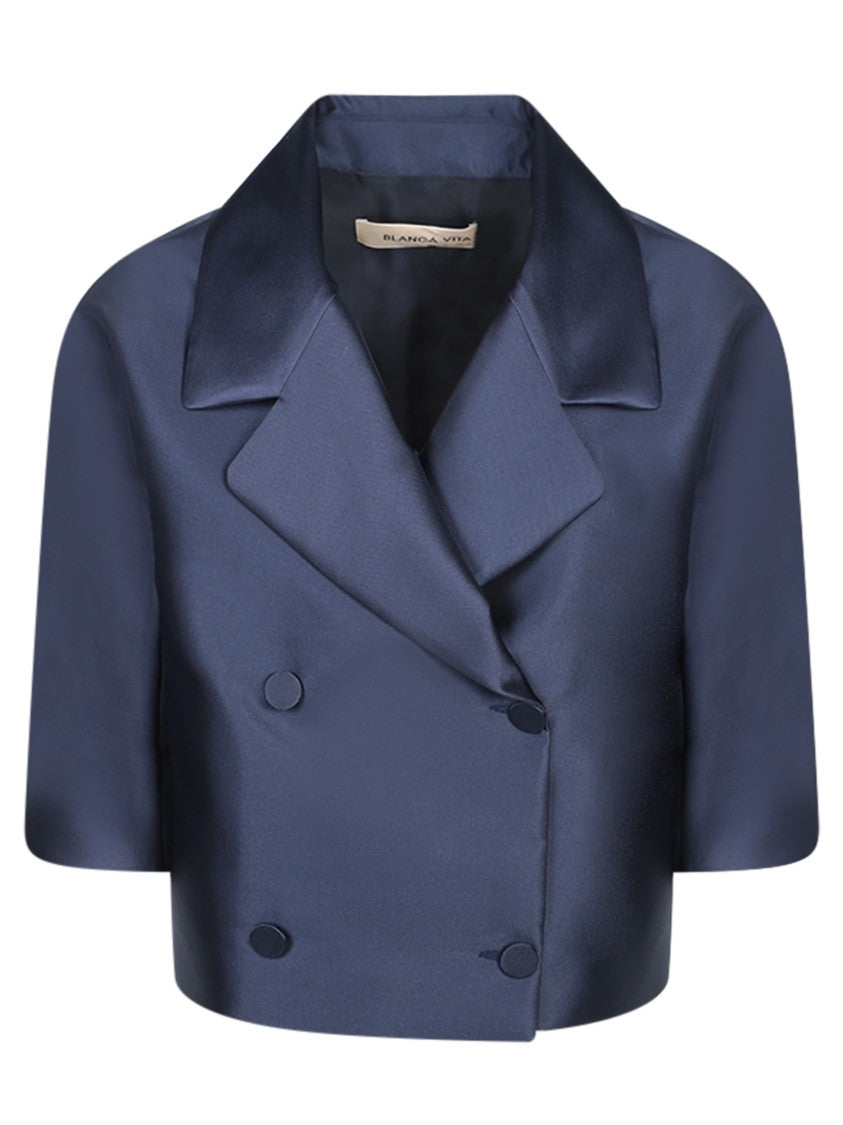 Blanca Vita Short Double-Breasted Jacket