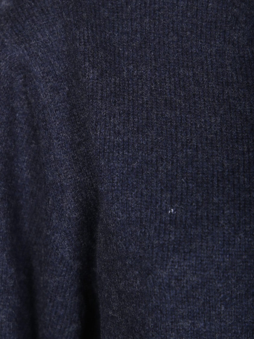 Daniele Fiesoli Long-Sleeve Knit Sweater With Crew Neckline And Ribbed Texture