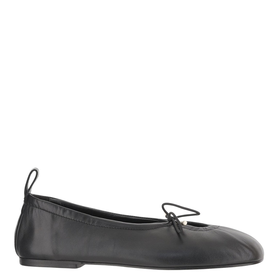 Alohas Rosalind Leather Ballerina Flats With Bow Detail