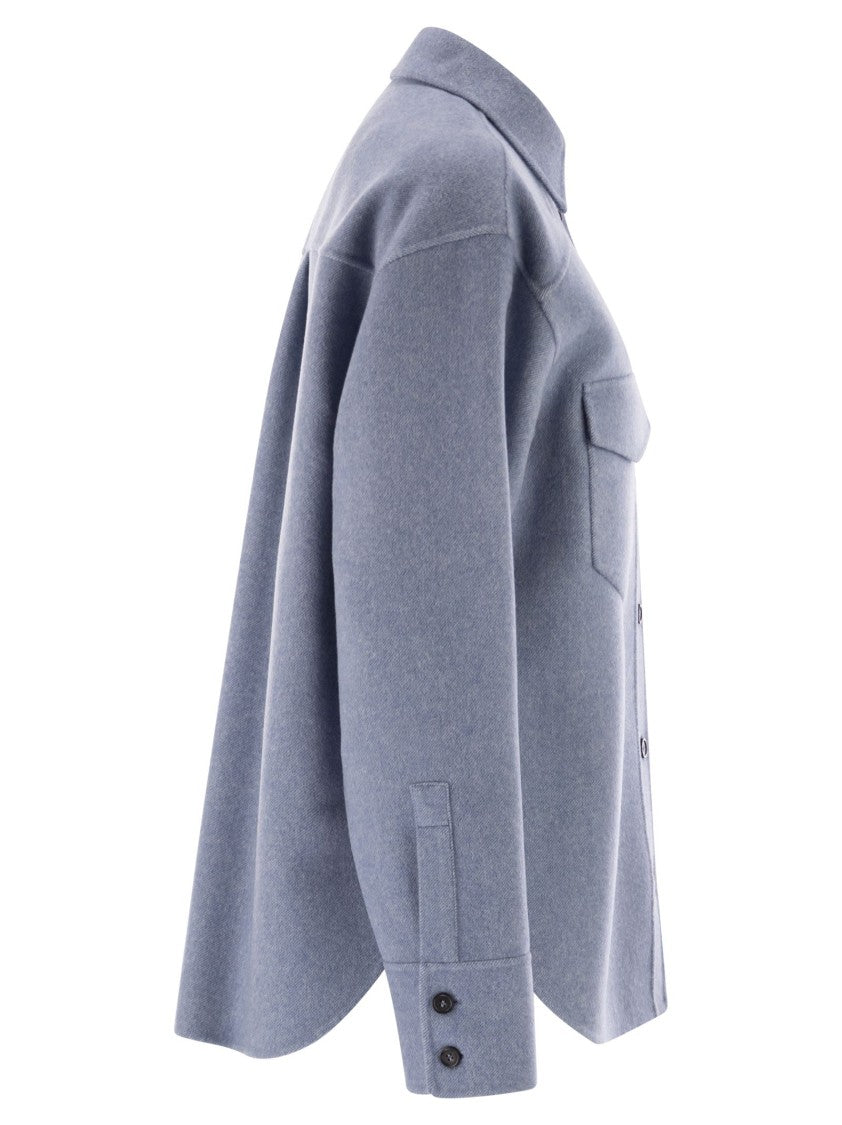 Sportmax Palpiti - Oversized Shirt In Pure Wool