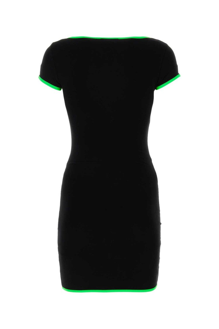 Ambush Black Stretch Viscose Mini Dress