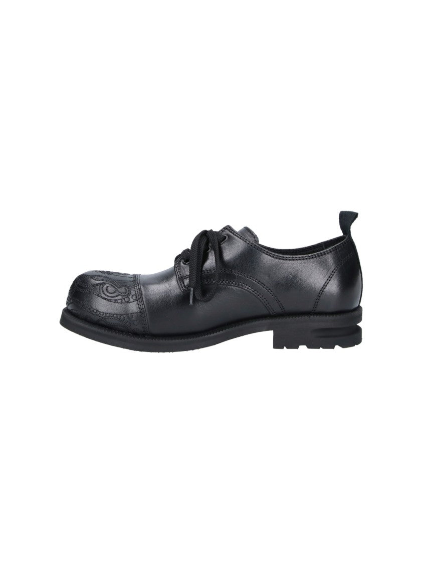 Kiko Kostadinov Black Black Atro Leather Derby Shoes