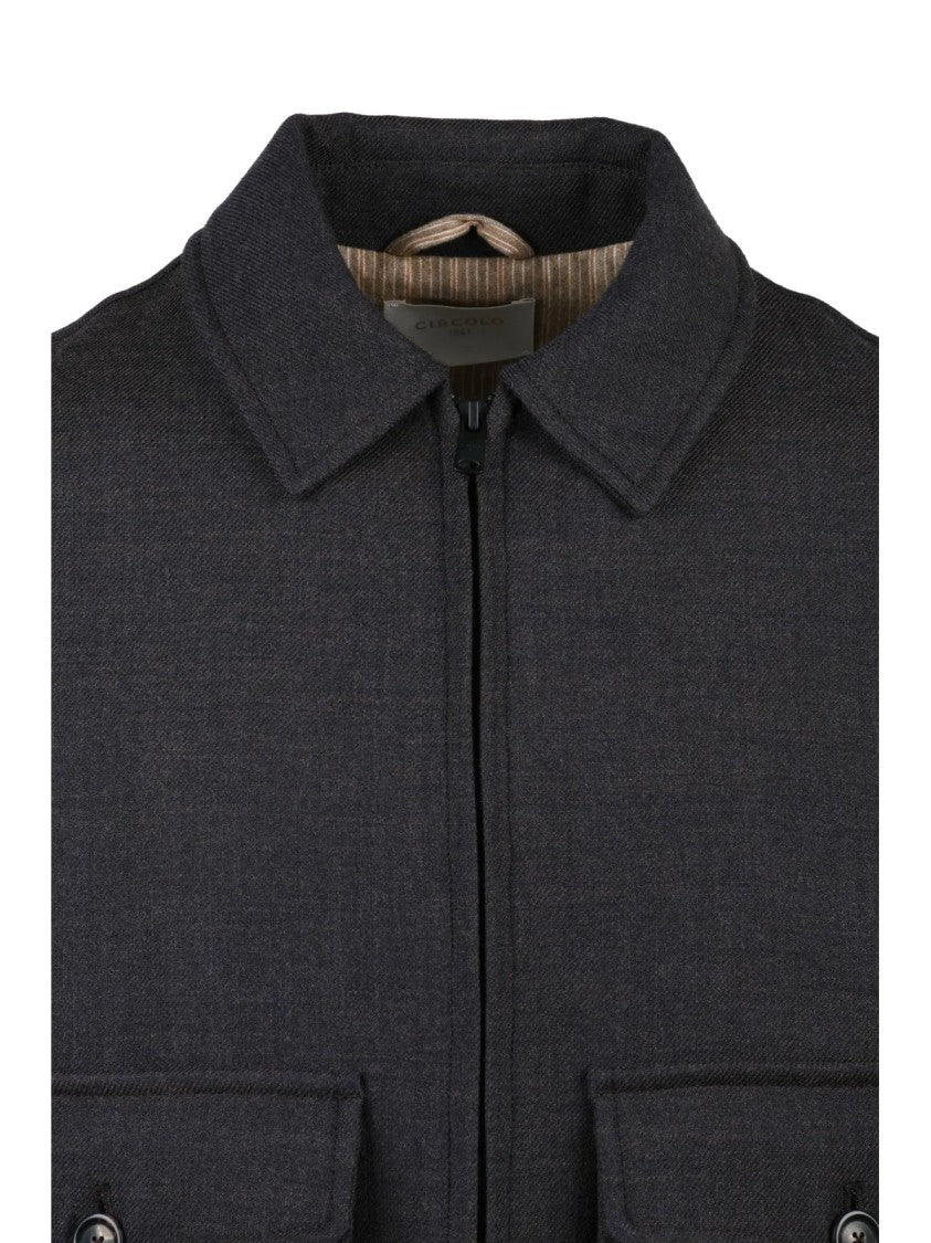 Circolo 1901 Brown Virgin Wool Jacket