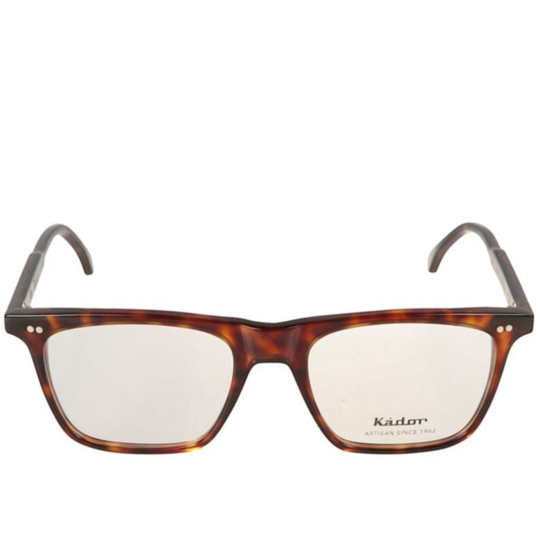 Kador Greg Rectangular Tortoiseshell Eyeglasses With Glossy Finish