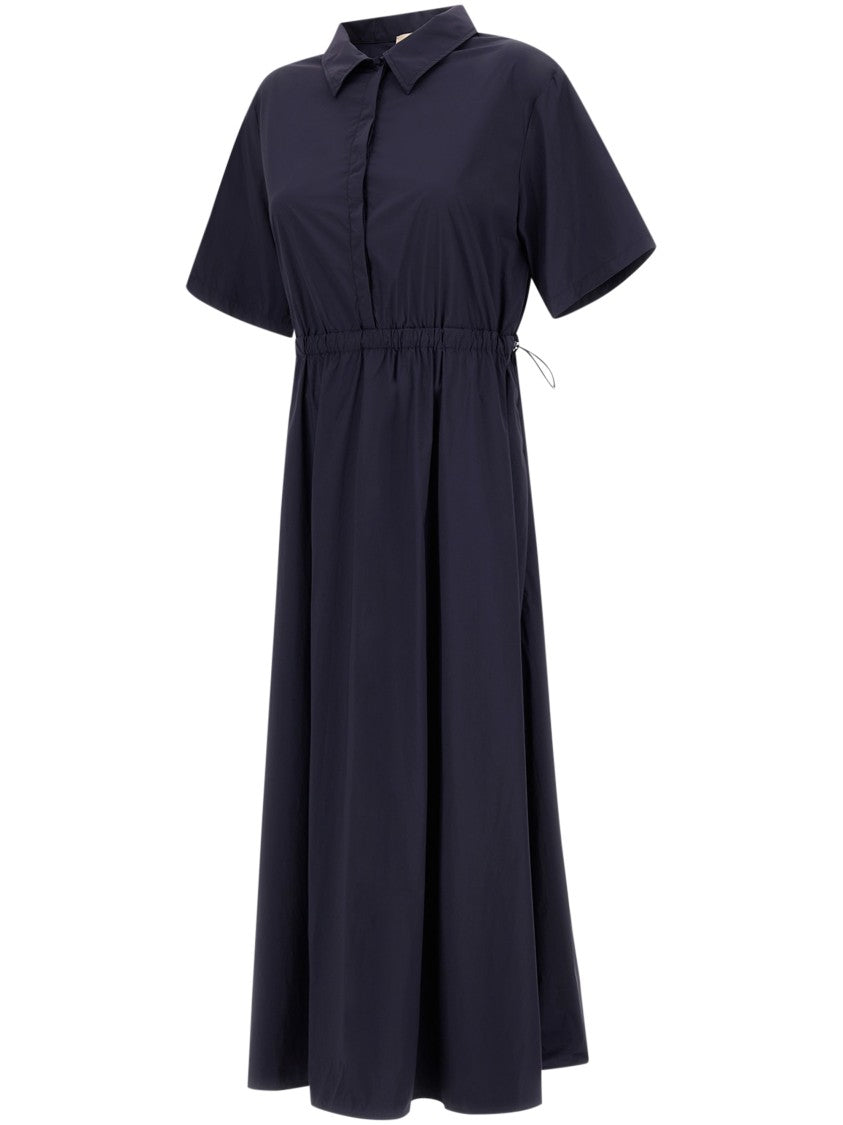Herno Midi Dress With Classic Shirt Collar