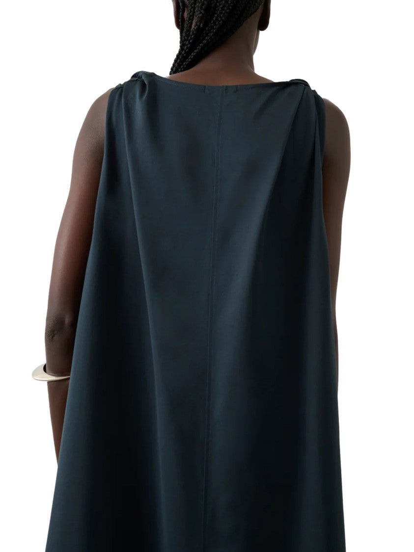 Soeur Flowing Midi Dress With Gathered Sleeves