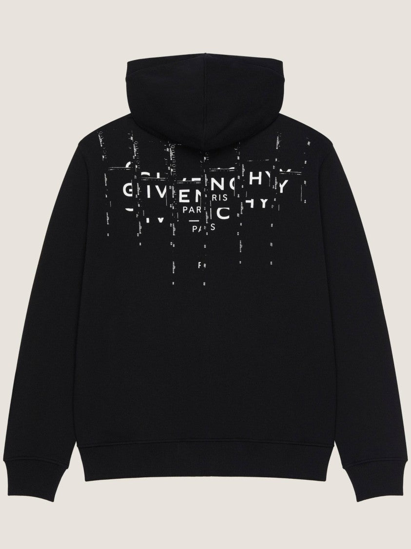 Givenchy Regular Fit Black Cotton Zipped Hoodie