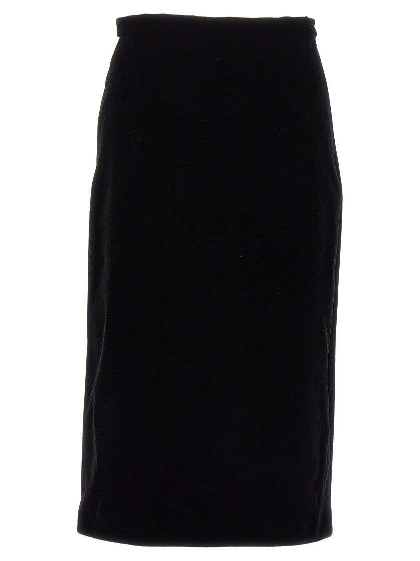 Gucci Velvet Midi Skirt