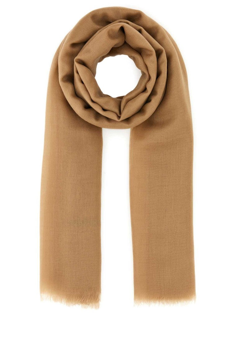 Salvatore Ferragamo Camel Cashmere Scarf