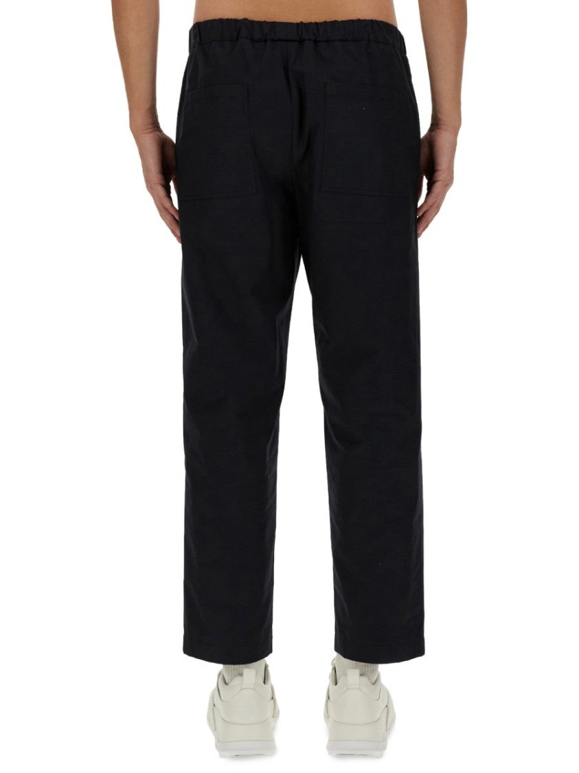 Jil Sander Regular Fit Cotton Pants With Classic Waistband
