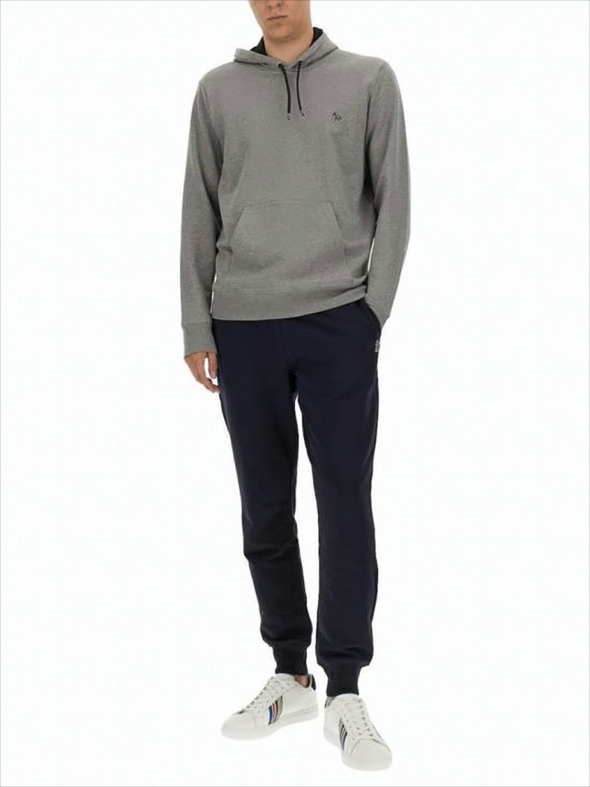 Paul Smith Classic Grey Hoodie With Kangaroo Pocket