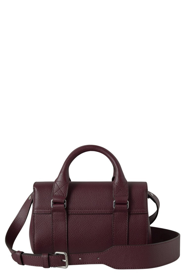 Mulberry Mini Heritage Bayswater Handbag In Black Cherry