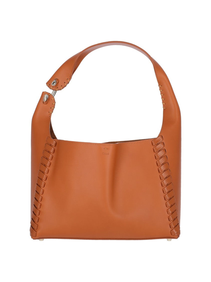 Chloé Logo Shoulder Bag – Brown