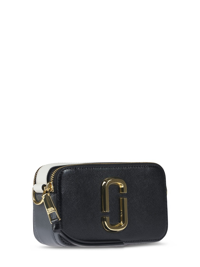 Marc Jacobs Compact Textured Leather Bag With Gold-Tone Logo
