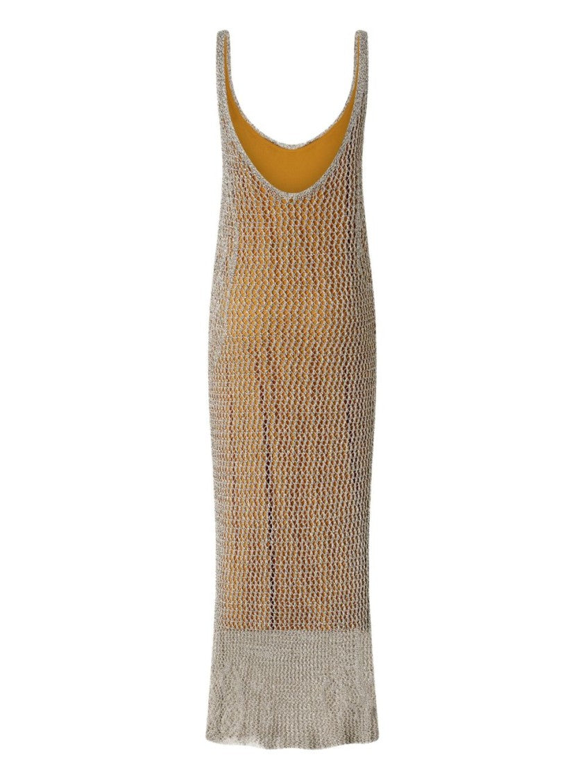 Pinko Crochet Design Dress With Fitted Silhouette