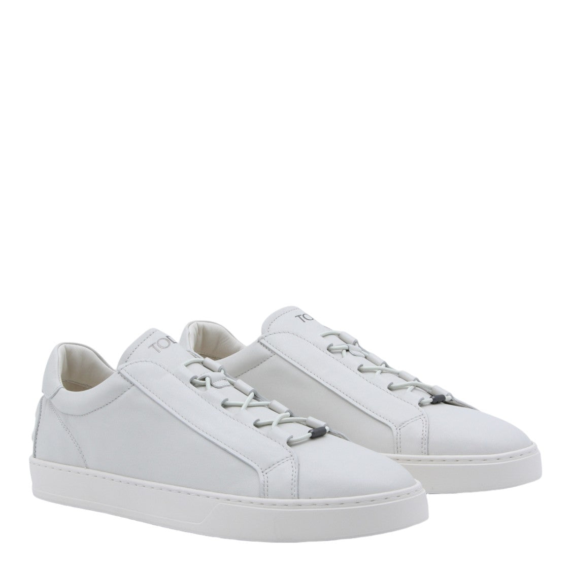 Tod's Leather Sneakers With Unique Lacing System