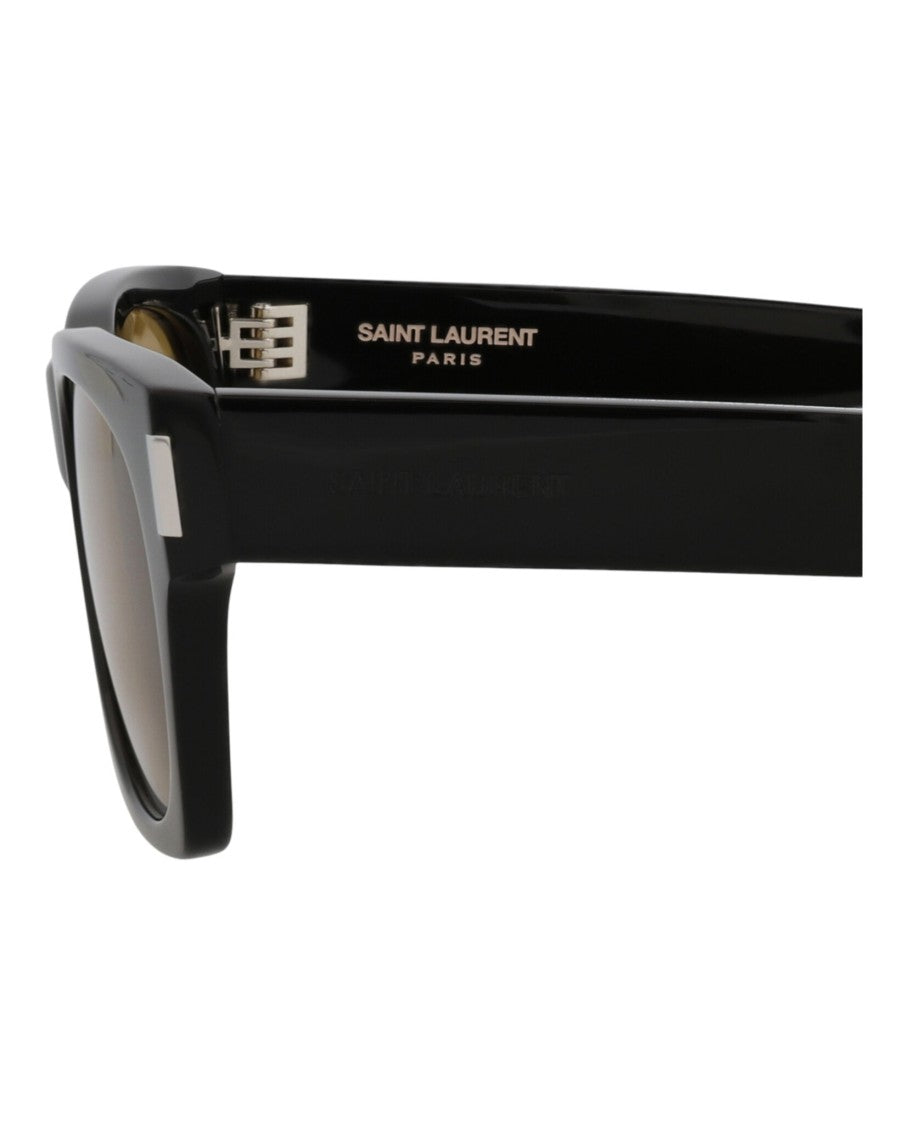 Saint Laurent Square-Frame Acetate Sunglasses With Saddle Nose Bridge