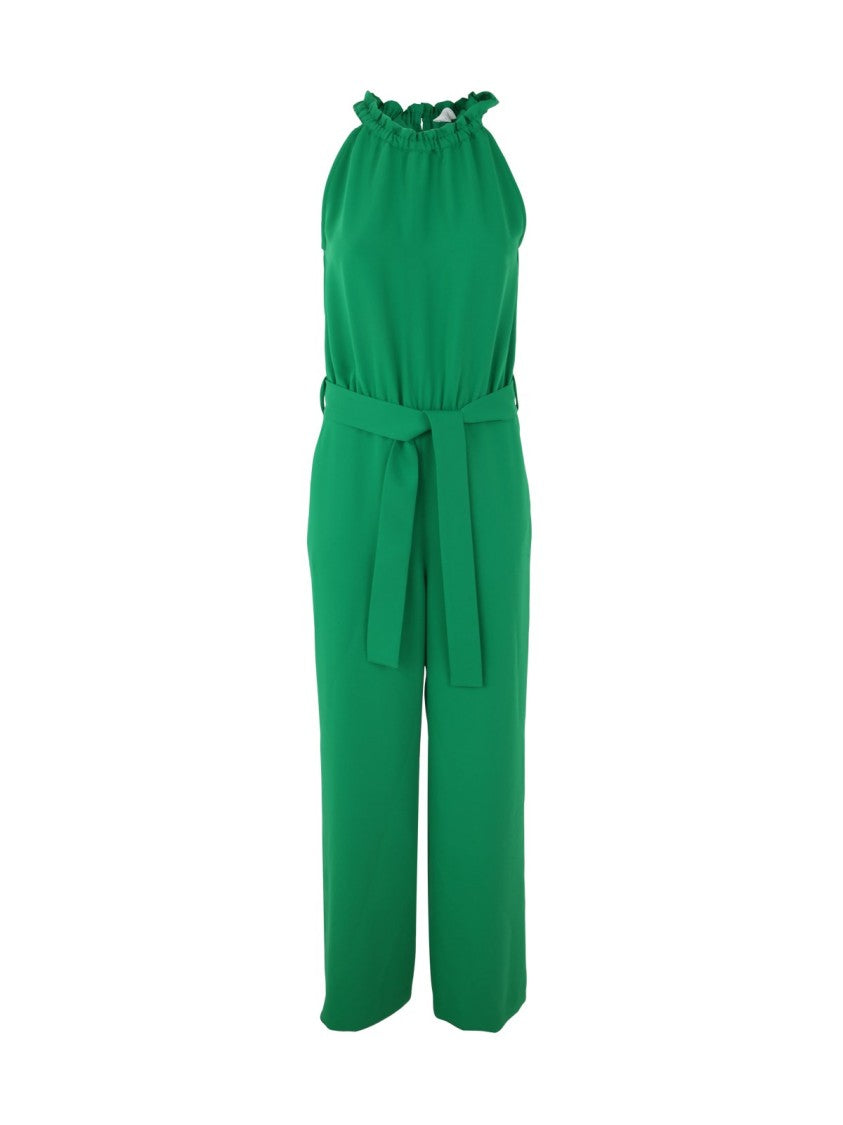 P.A.R.O.S.H. Halter Neck Jumpsuit With Gathered Neckline