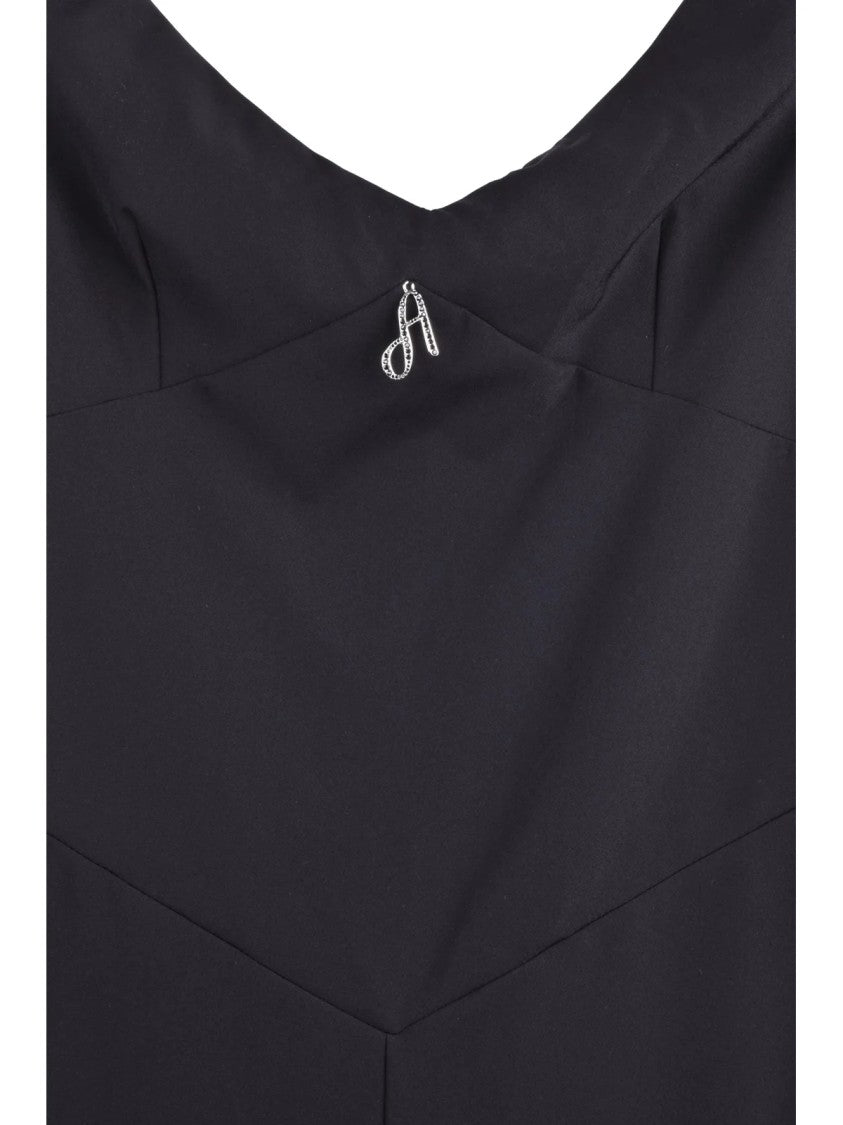 Aniye By Black V-Neck Wide-Leg Stretch Jumpsuit