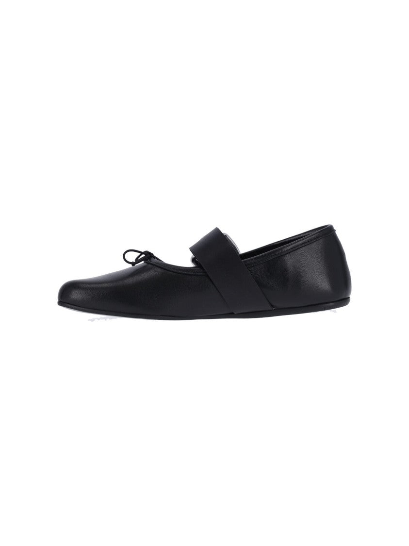 Vivienne Westwood Black Alice Lambskin Ballet Flats