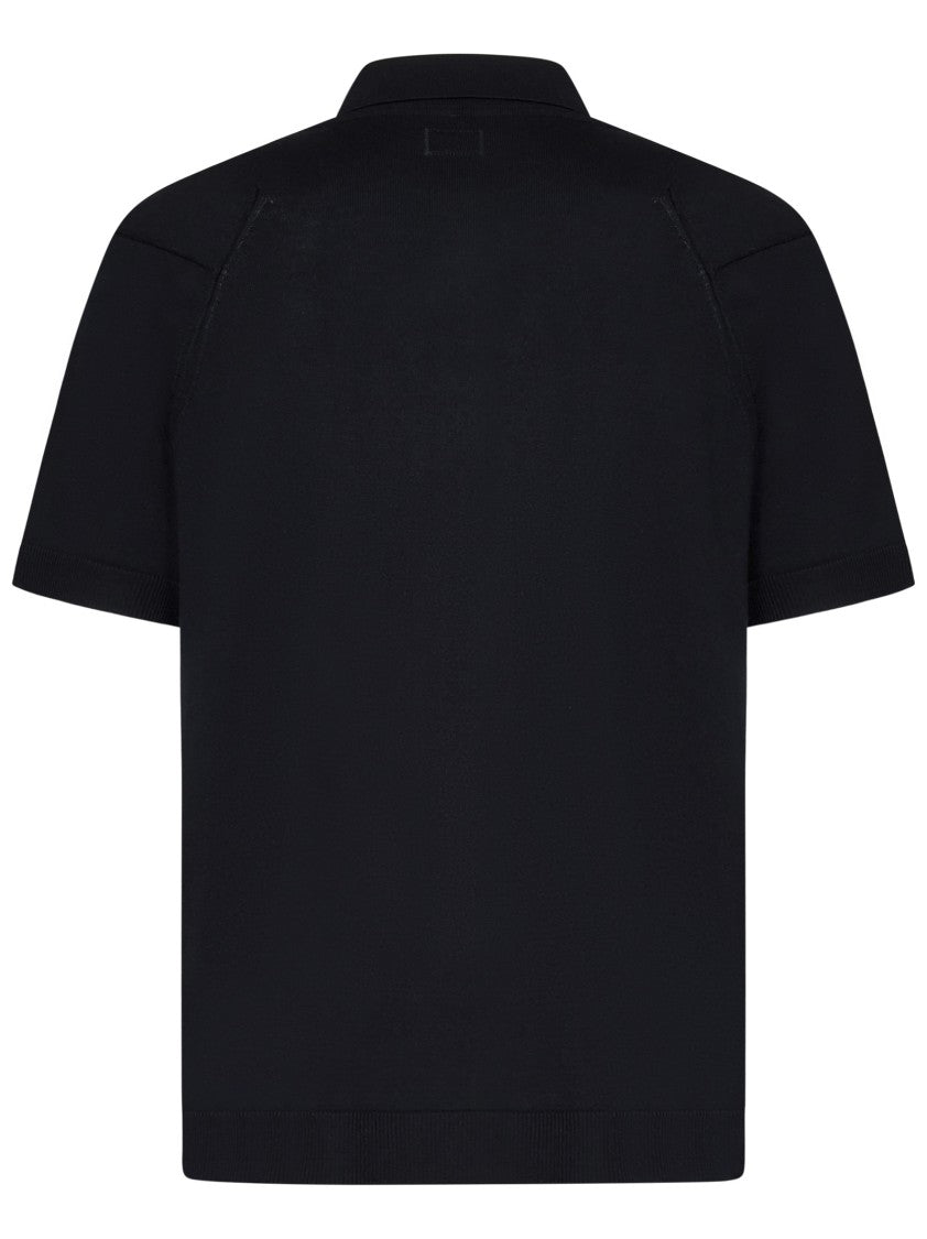 C.P. Company Midnight Blue Sea Island Cotton Polo