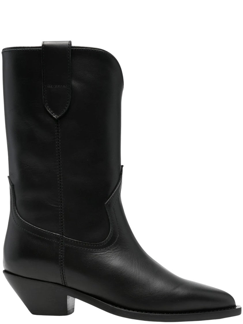 Via Roma 15 Pointed-Toe Panelled Ankle-Length Boots