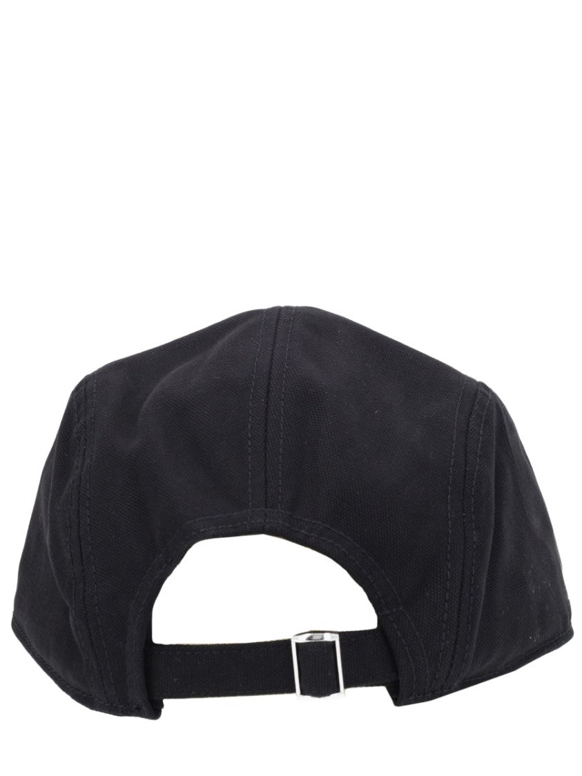 Mm6 By Maison Margiela Neutrals Embossed Logo Cotton Baseball Hat