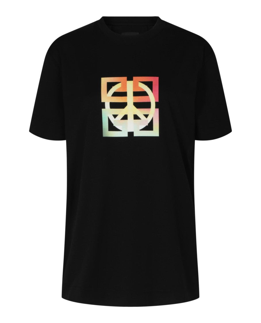 Givenchy 4G Peace Logo Graphic T-Shirt