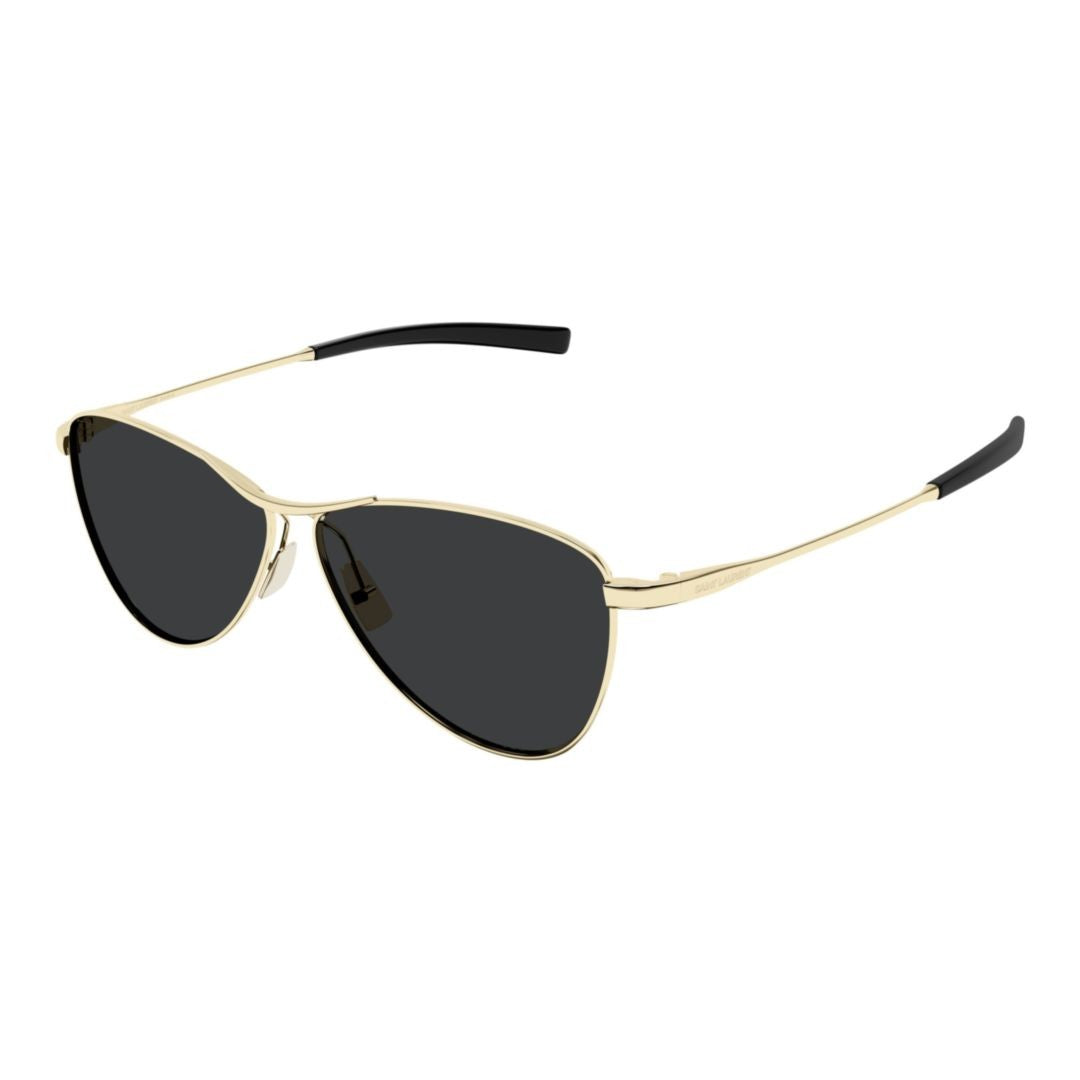 Saint Laurent Gold Sl 831 Vesper Metal Aviator Sunglasses