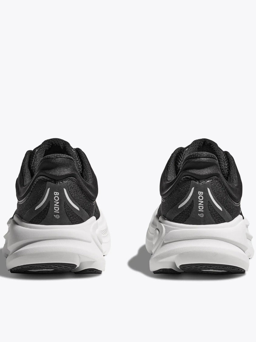 Hoka Black Bondi 9 Cushioned Mesh Sneakers