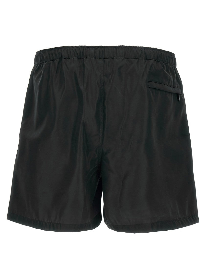 Valentino Garavani Nylon Swimwear With Trompe L'oeil Flap