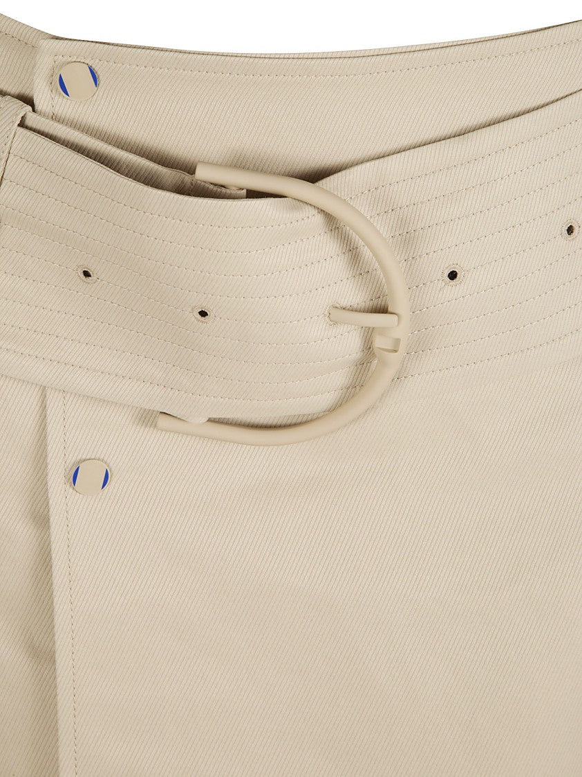 Burberry Structured Skirt With Wide Belt