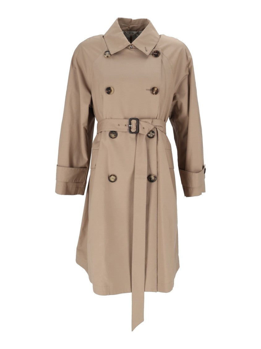 Max Mara Camel Alessio Double-Breasted Trench Coat