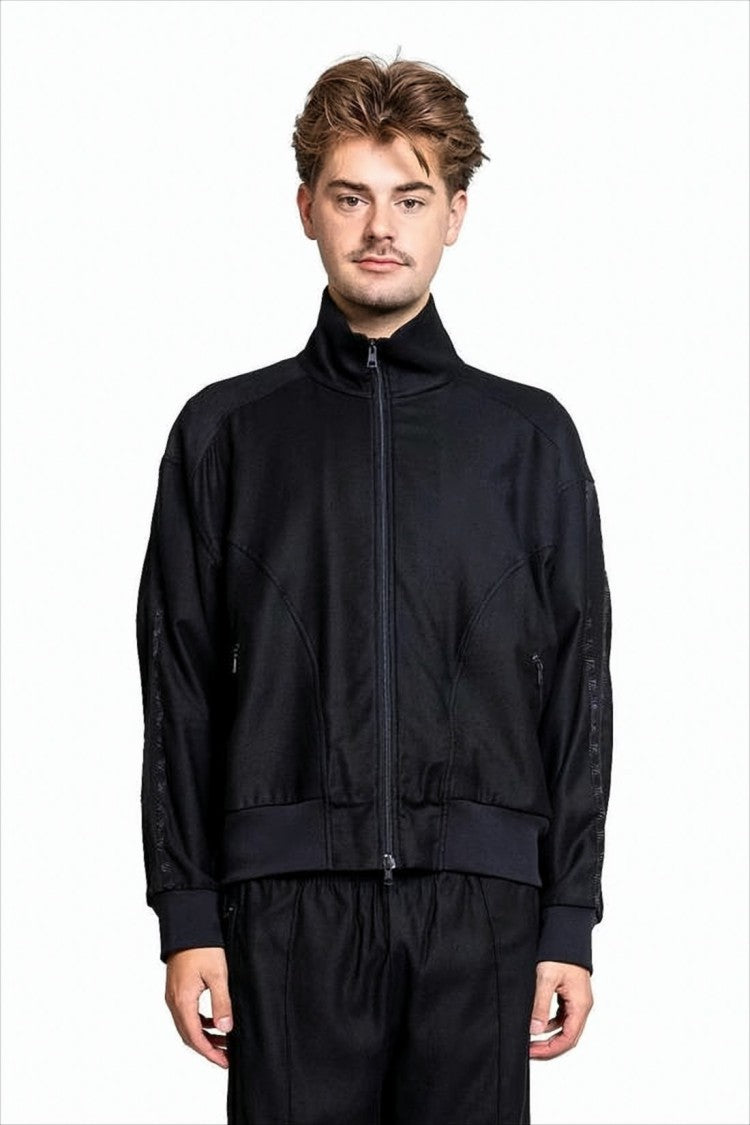 Our Legacy Black Bomber Jacket With High Collar
