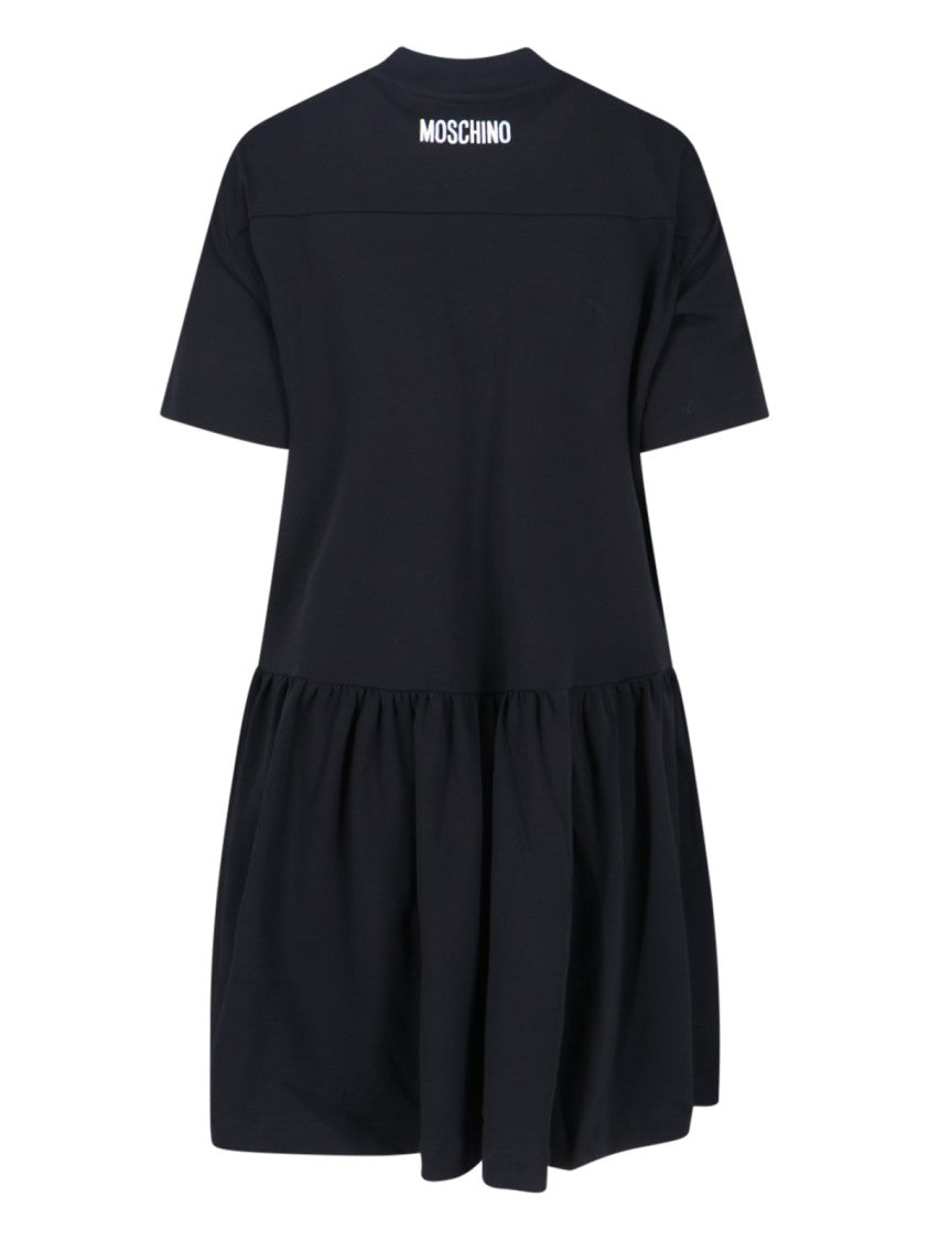 Moschino “Too Haute To Handle” Midi Dress – Black