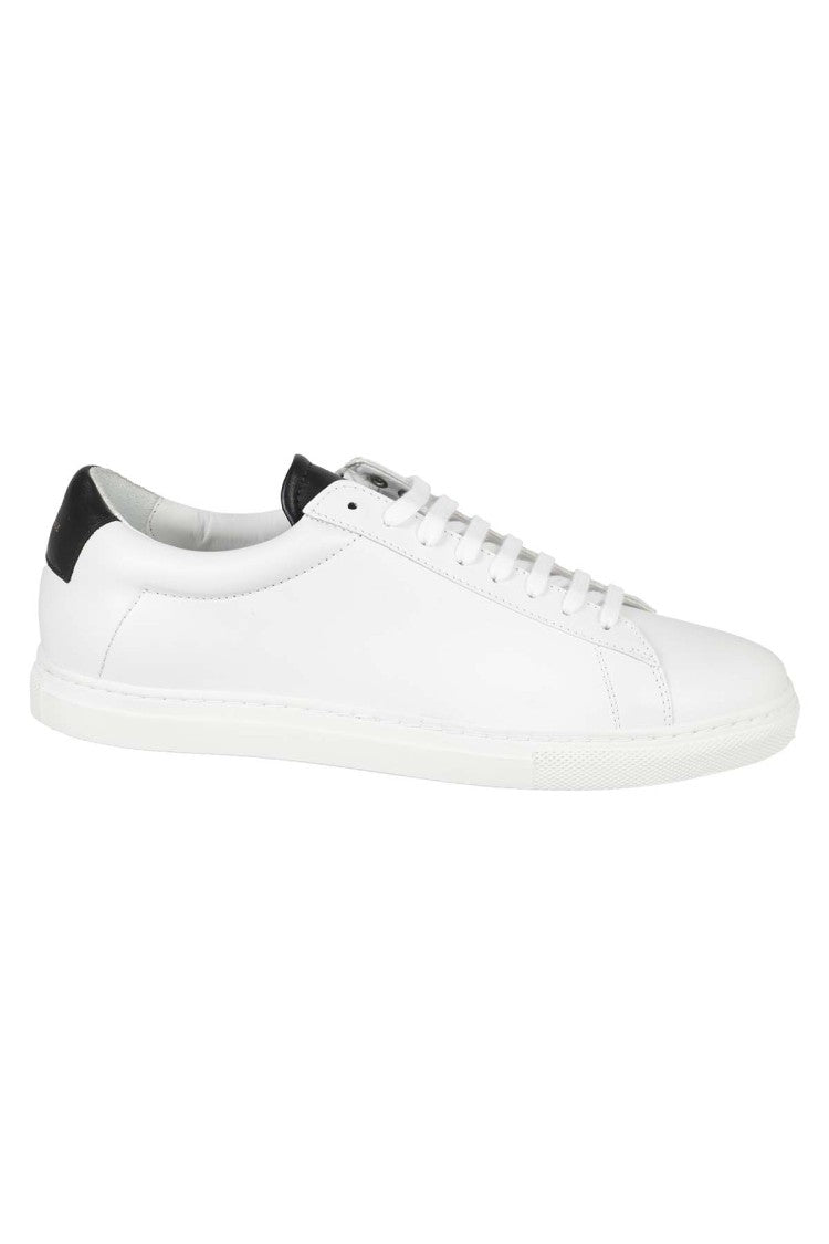 Zespa` Nappa Leather Sneakers With Black Accents