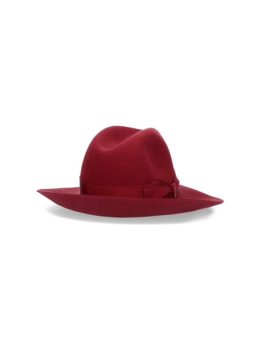 Borsalino Monica Felt Hat – Red