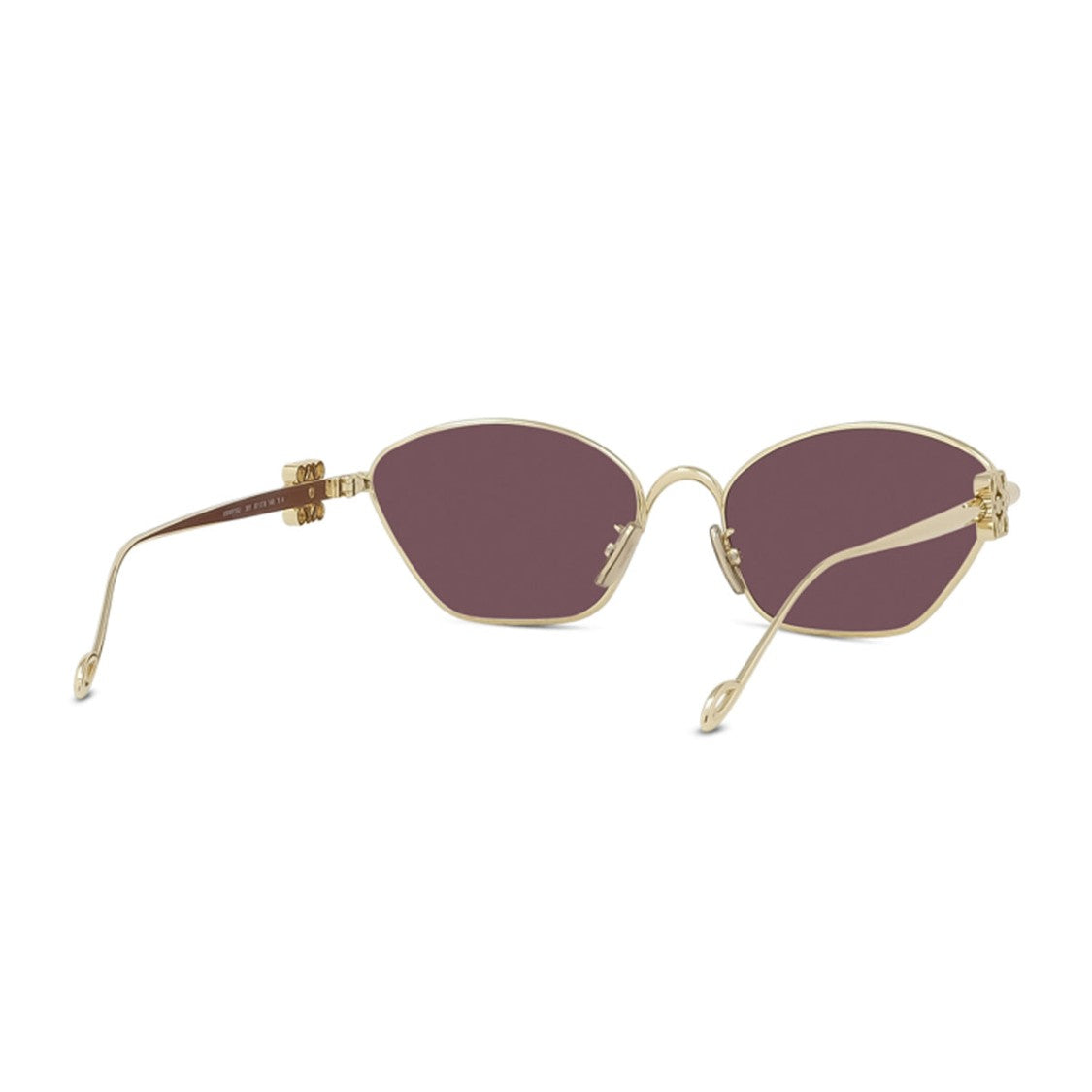 Loewe Gold Anagram Metal Irregular Sunglasses