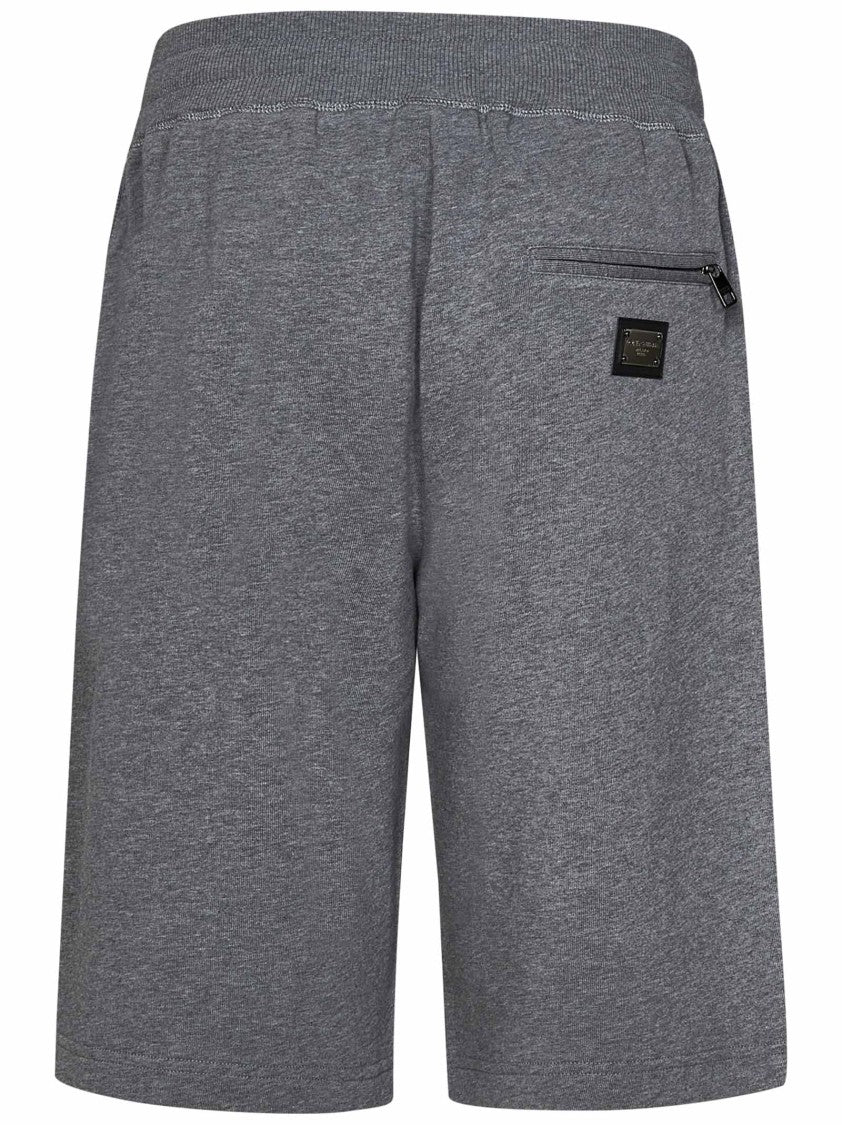 Dolce & Gabbana Relaxed Fit Grey Shorts